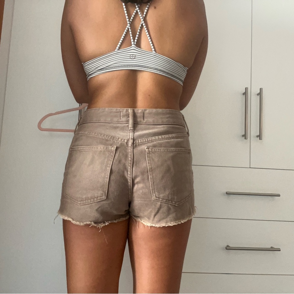 We The Free Brown Jean Shorts